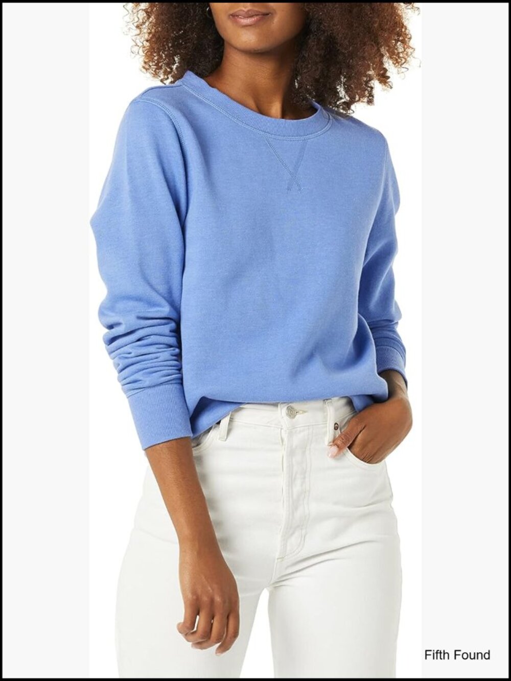 Fleece Crewneck Long Sleeve Pullover Sweatshirt
